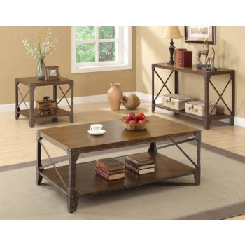 Rustic Brown Mix Coffee Table 