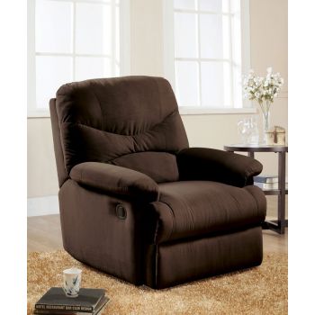 Arcadia Recliner in Brown Woven Fabric 