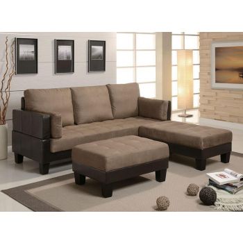 BROWN CASUAL SOFA BED GROUP