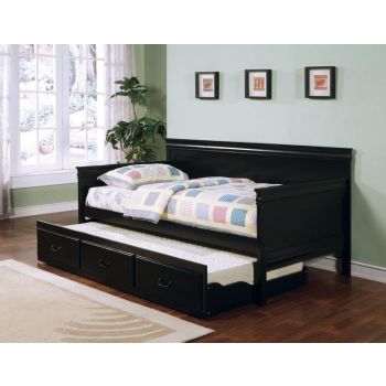 Black Louis Philippe Twin Daybed