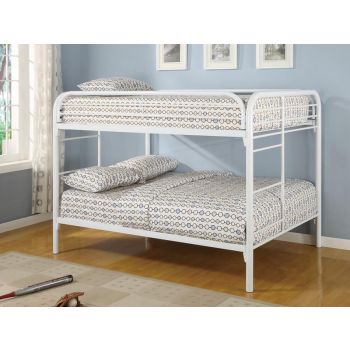 The Fordham Bunk Bed White Full over Full Bed 