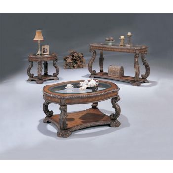 HAND CARVED TABLE SET