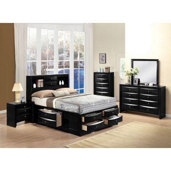 Ireland Black Bedroom collection by acme 