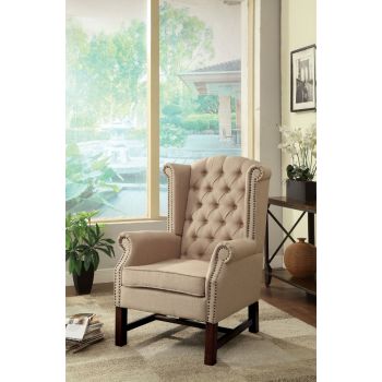 Manly traditional Wing-Back Accent Chair 