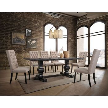 Oswell Cherry Counter height 5 Piece Dining Set 