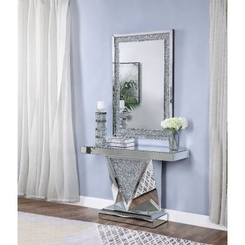 Noralie Console Table with Mirror Set  