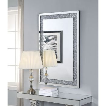Noralie Clear Faux Diamonds Wall Mirror