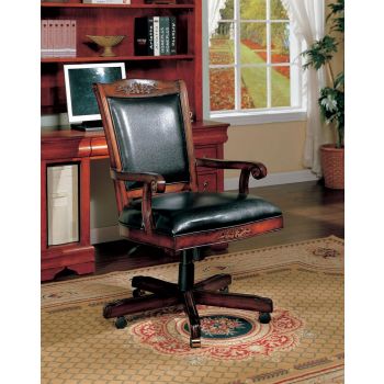 WOOD FRAME OFFICE CHAIR