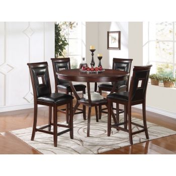 Oswell Black Counter height 5 Piece Dining Set 