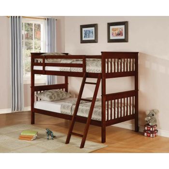 SOLID PINE RICH CHERRY  BUNK BED