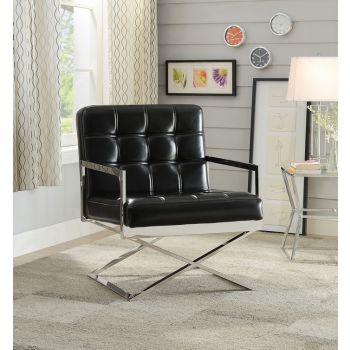 BLACK CONTEMPORARY-STYLE CHAIR