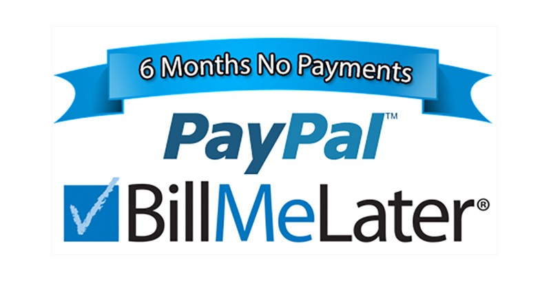 Pay Pal Credit Bill Me Later 